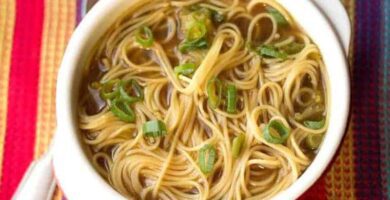 sopa de fideos chinos facil y rapida
